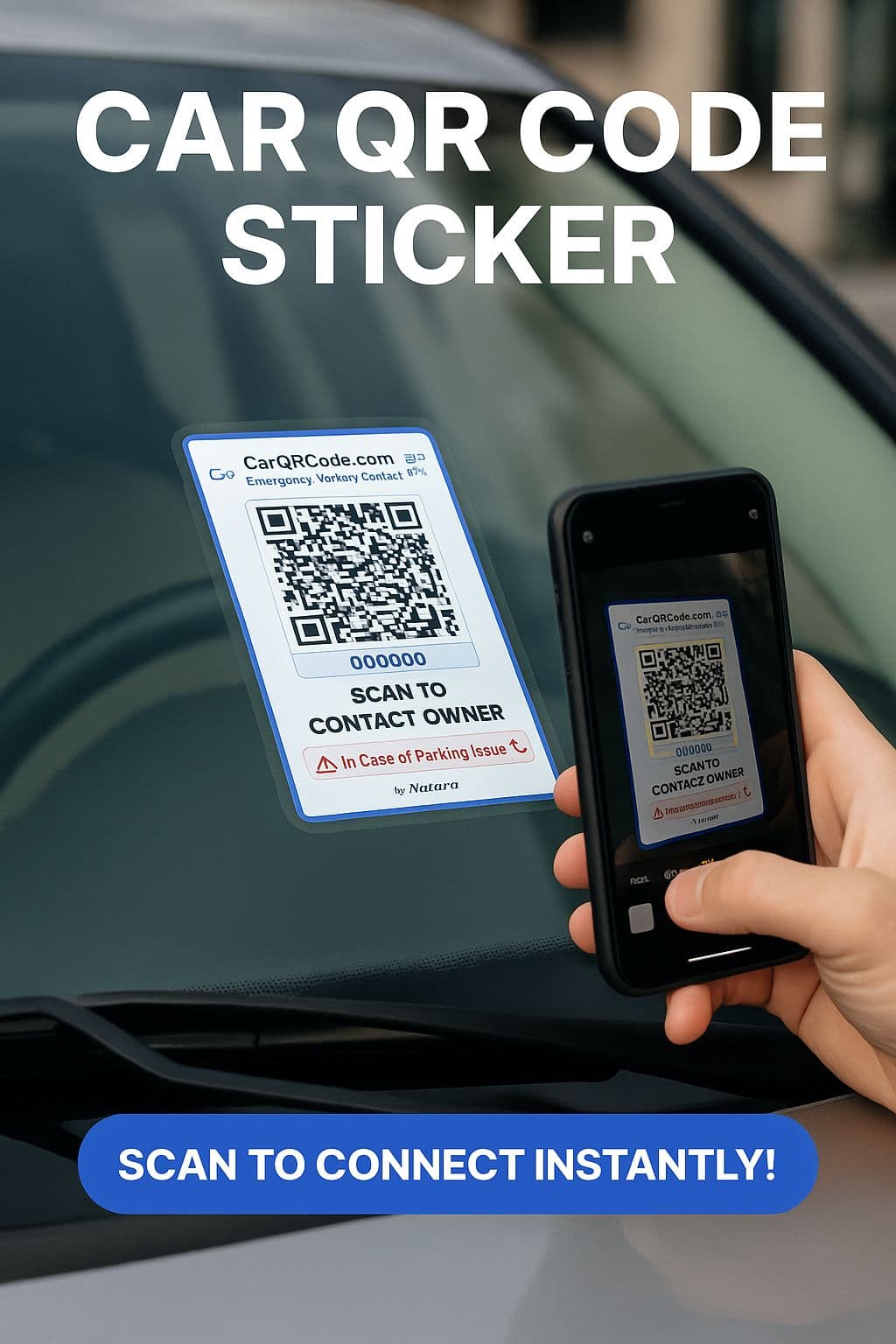 Car QR Code Stickers